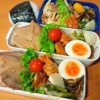 次男・私弁当&おにぎり